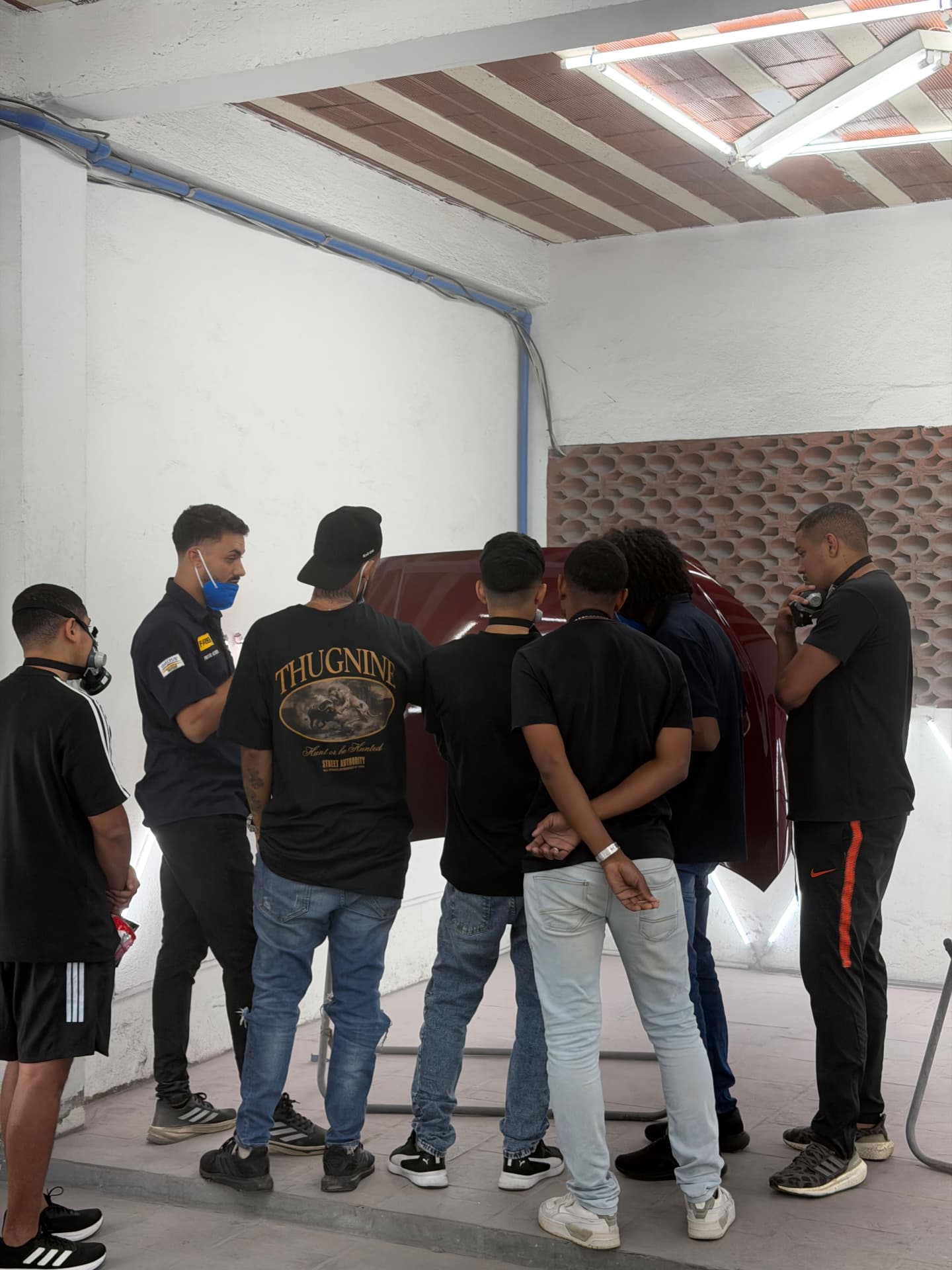 Momento do curso Mestres da Repintura