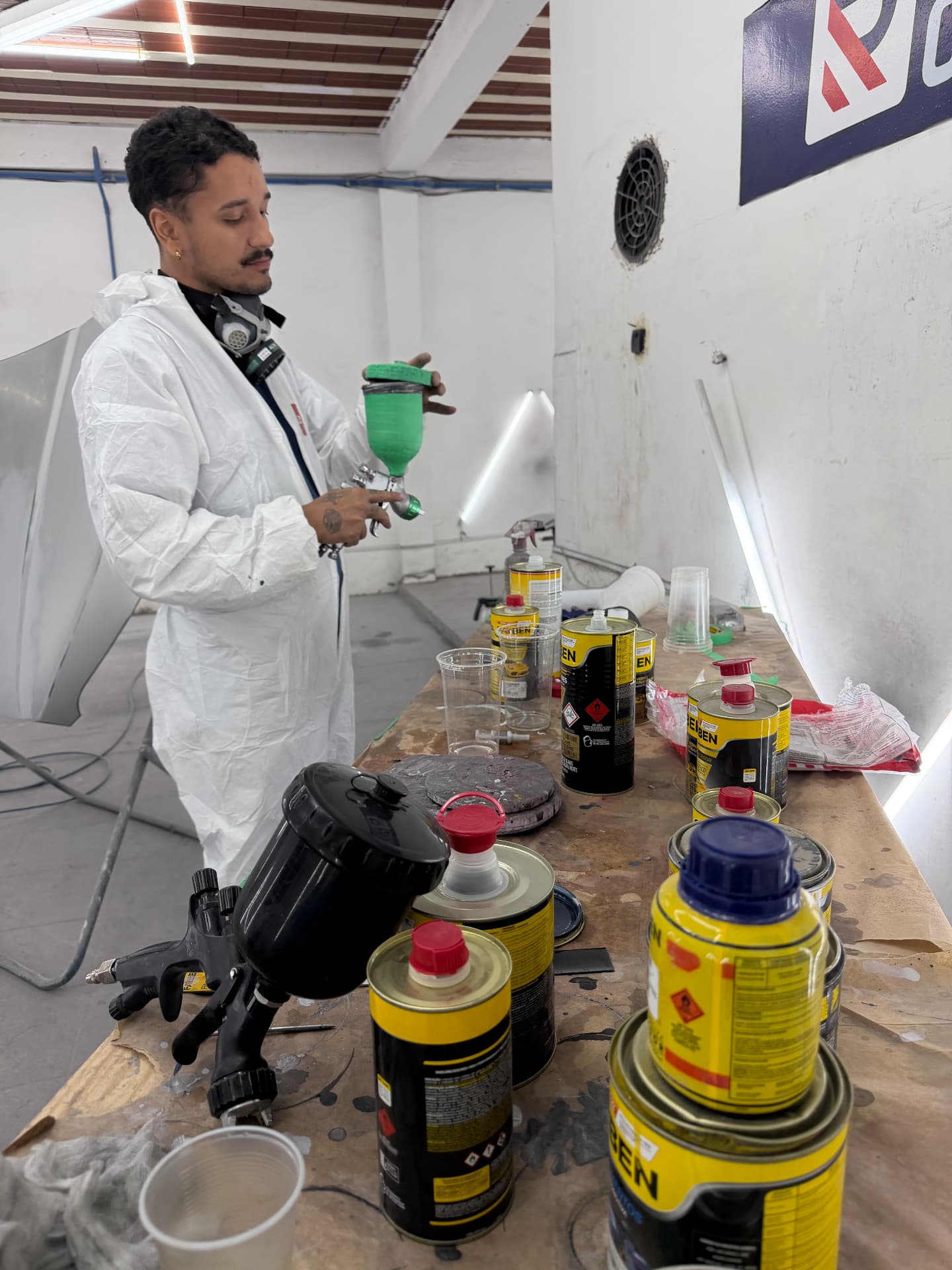 Momento do curso Mestres da Repintura